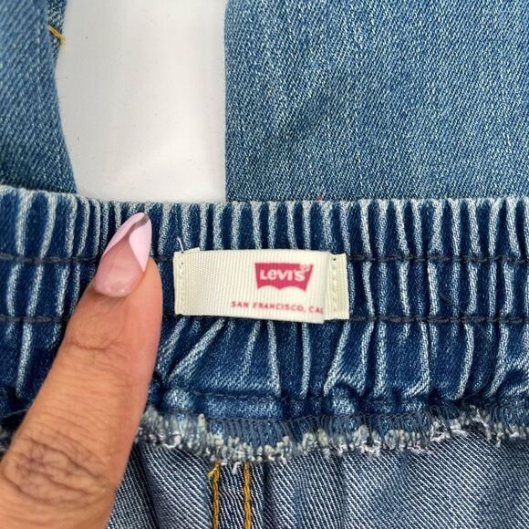 Levi’s Girl’s Medium Wash Pull-On Straight Leg Denim Jean Pants Size 7 - Picture 10 of 15